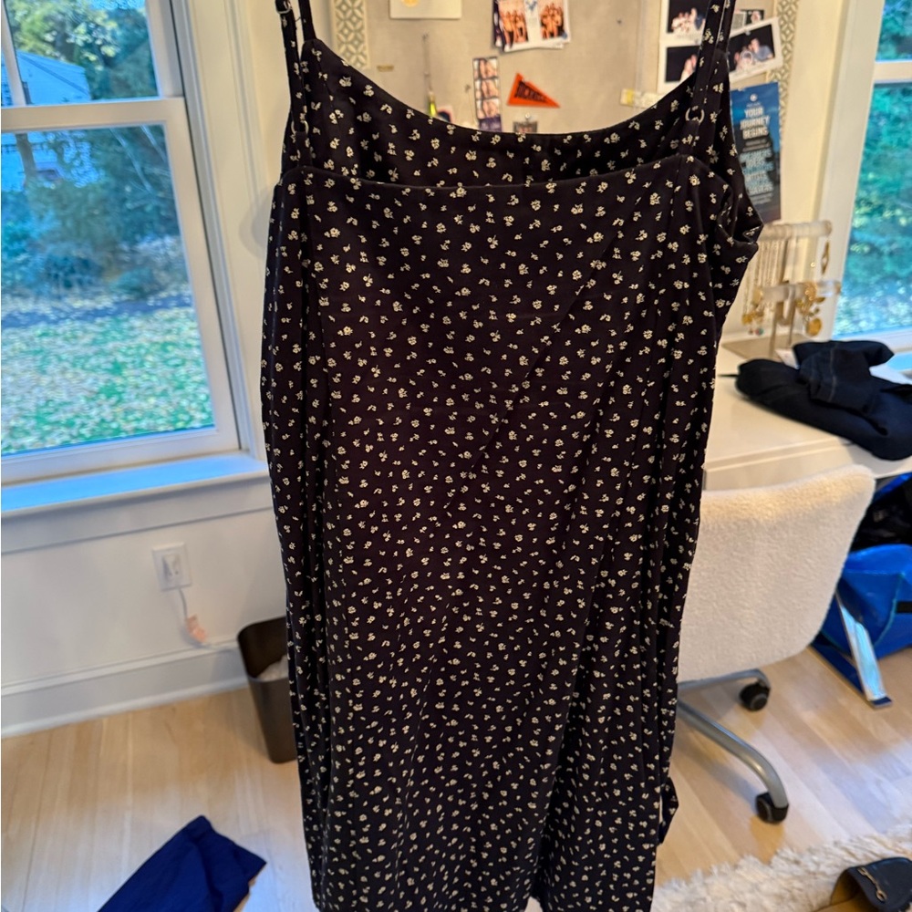 Brandy Melville Black Floral Jumpsuit